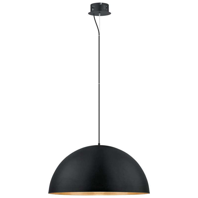 Gaetano 31" LED Pendant Light - Matte Black / Gold