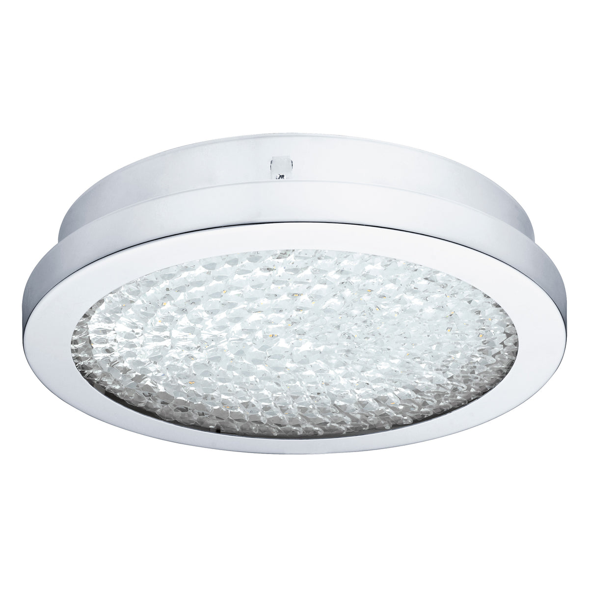Arezzo 2 11" LED Flush Mount - Chrome / Crystal