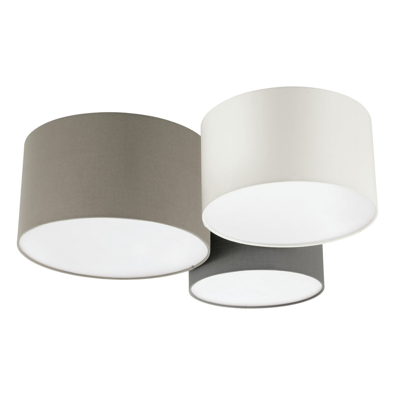 Pastore 2 24" Flush Mount - Taupe / White / Gray
