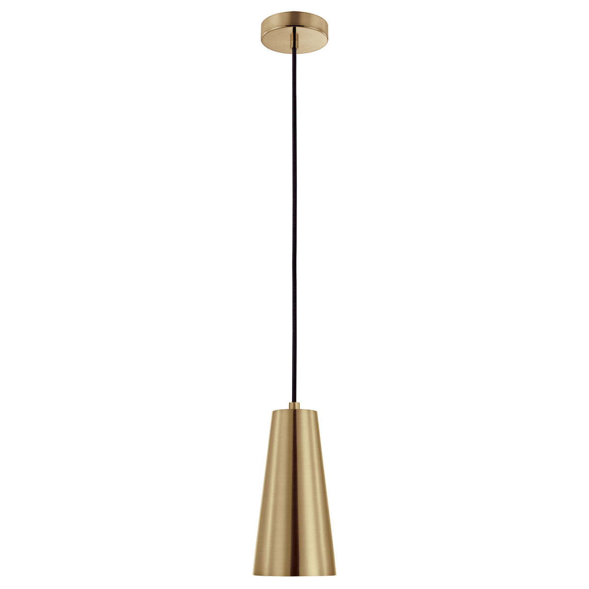Pratella 1 5" Pendant Light - Brushed Gold