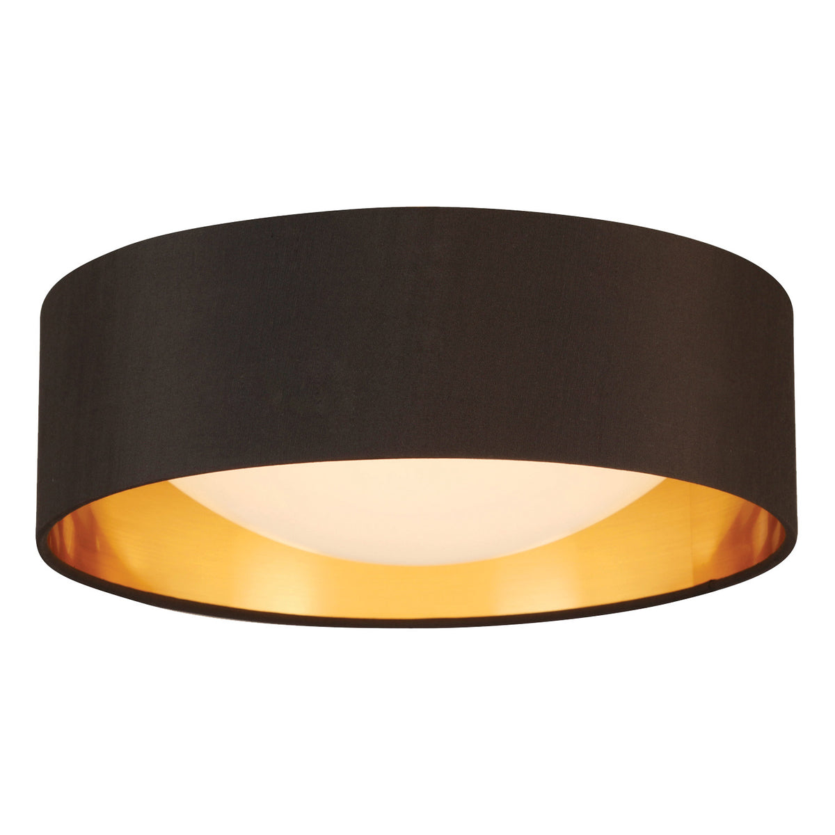 Orme 12" LED Flush Mount - Black / Gold