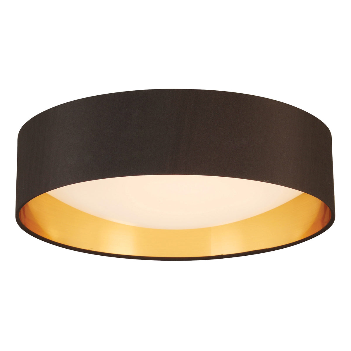 Orme 16" LED Flush Mount - Black / Gold