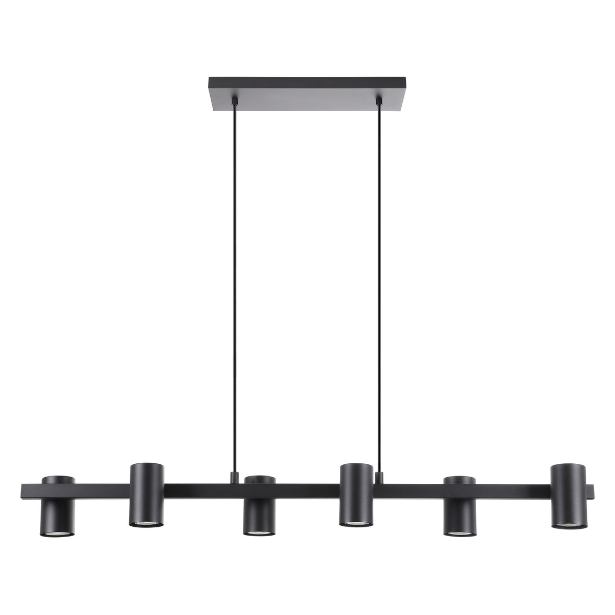 Gatuela 45" Linear Chandelier - Textured Black