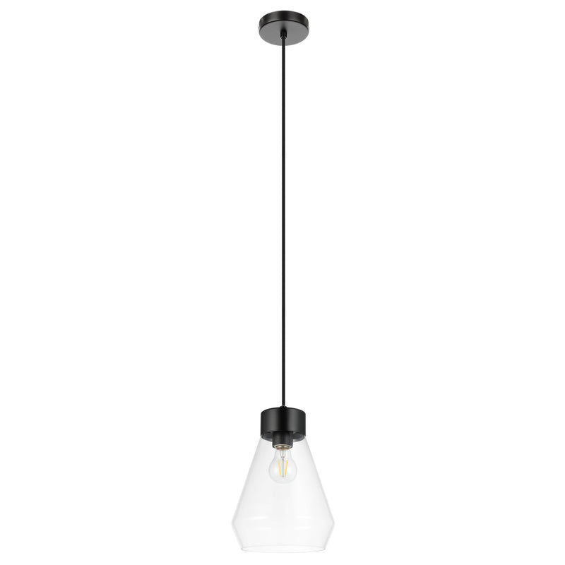 Montey 8" Pendant Light - Matte Black
