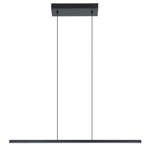 Amrisa 35" LED Linear Chandelier - Textured Black