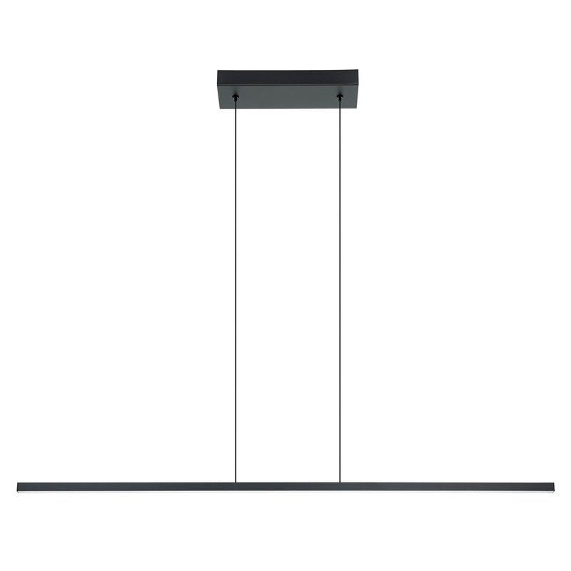 Amrisa 46" LED Linear Chandelier - Textured Black