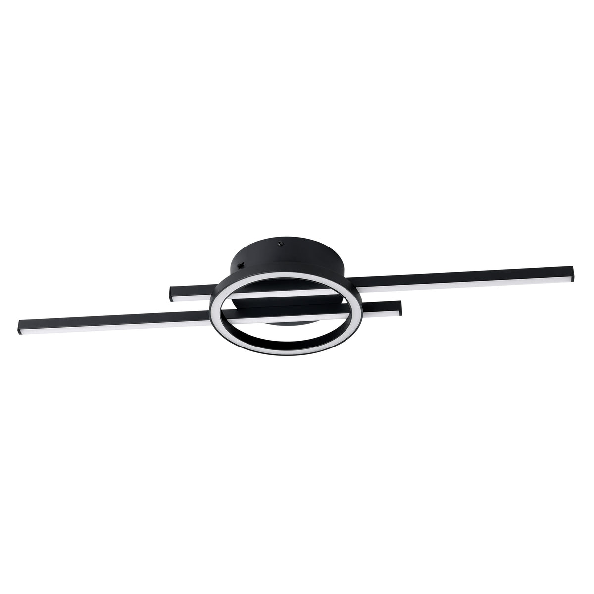 Amandolo 28" 3CCT LED Flush Mount - Textured Black