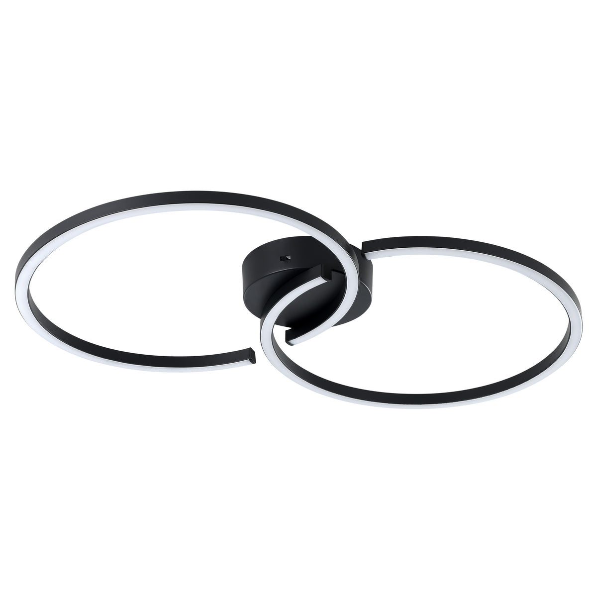 Amandolo 26" 3CCT LED Flush Mount - Textured Black