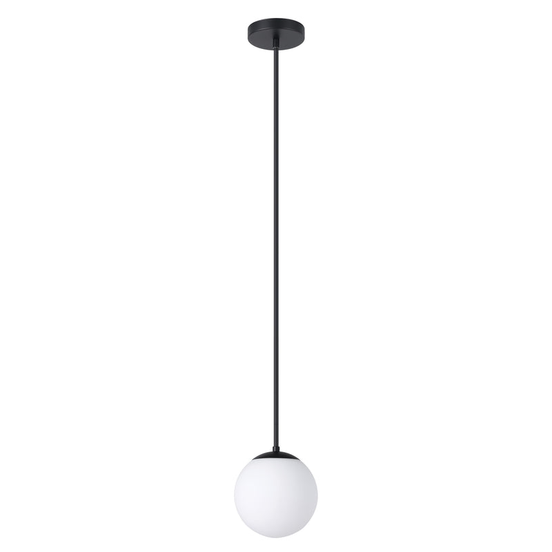 Rondo 8" Pendant Light - Textured Black