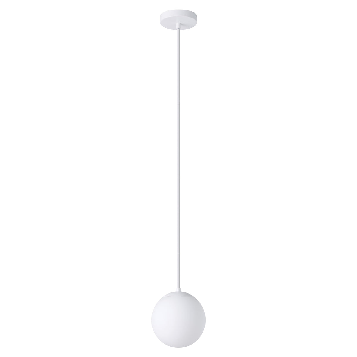Rondo 8" Pendant Light - Textured White