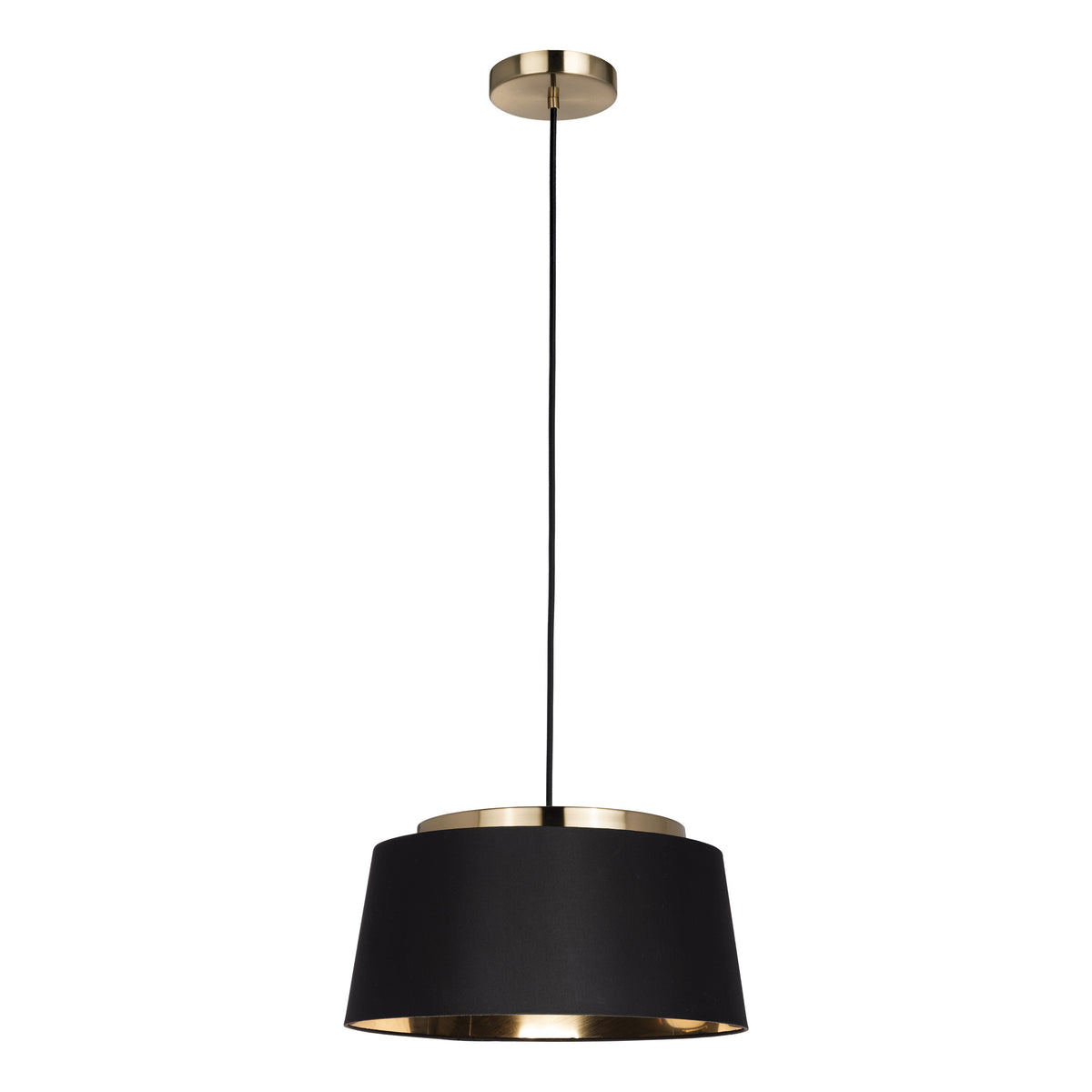 Almerimar 21" Pendant Light - Brushed Gold / Black