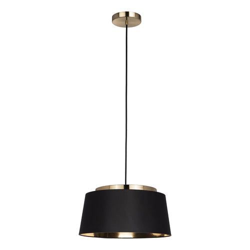 Almerimar 21" Pendant Light - Brushed Gold / Black