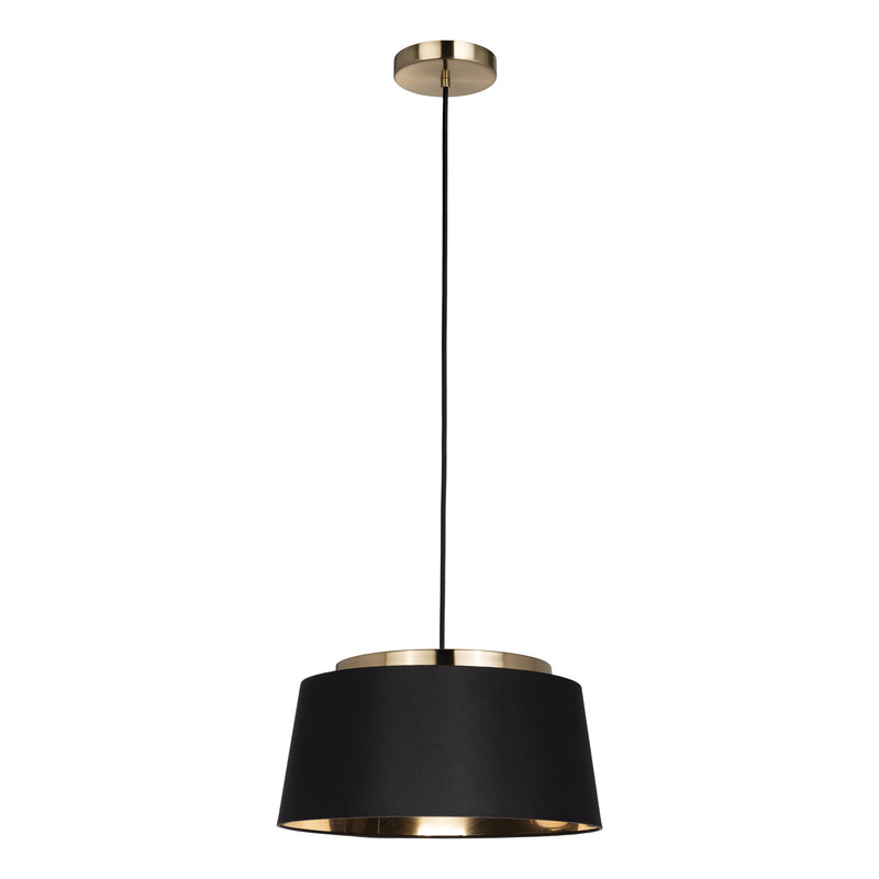Almerimar 21" Pendant Light - Brushed Gold / Black