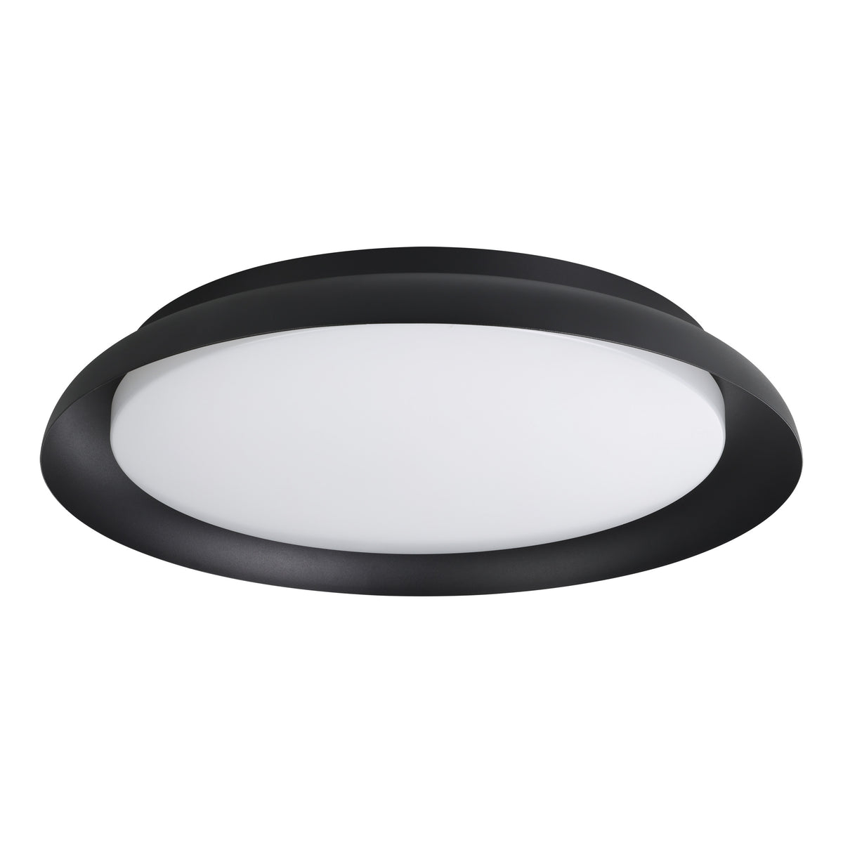 Sebio 18" 3CCT LED Flush Mount - Textured Black