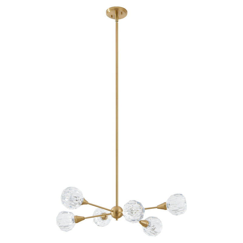 Helena 32" Chandelier - Brushed Gold
