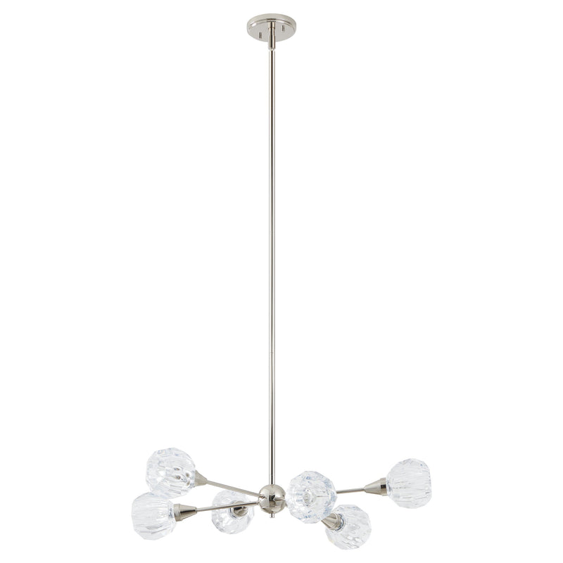 Helena 32" Chandelier - Polished Nickel