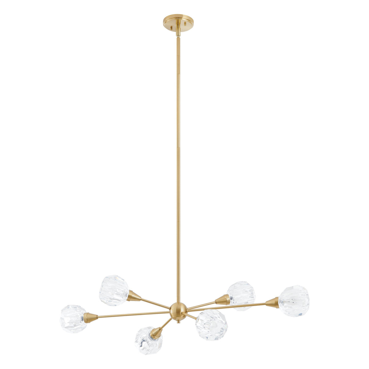 Helena 42" Chandelier - Brushed Gold