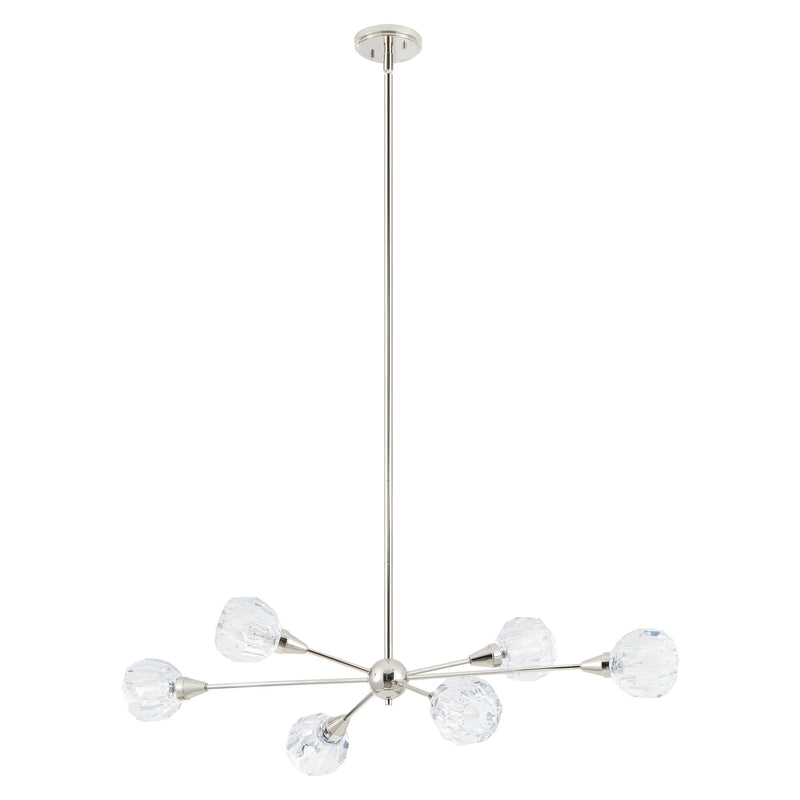 Helena 42" Chandelier - Polished Nickel
