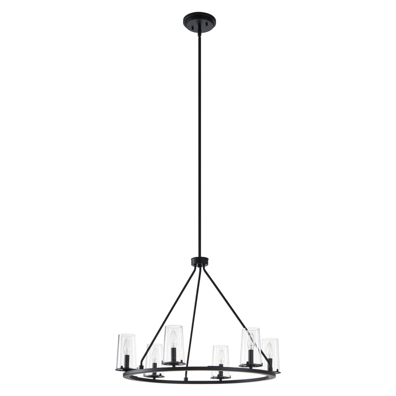 Jared 30" Chandelier - Matte Black