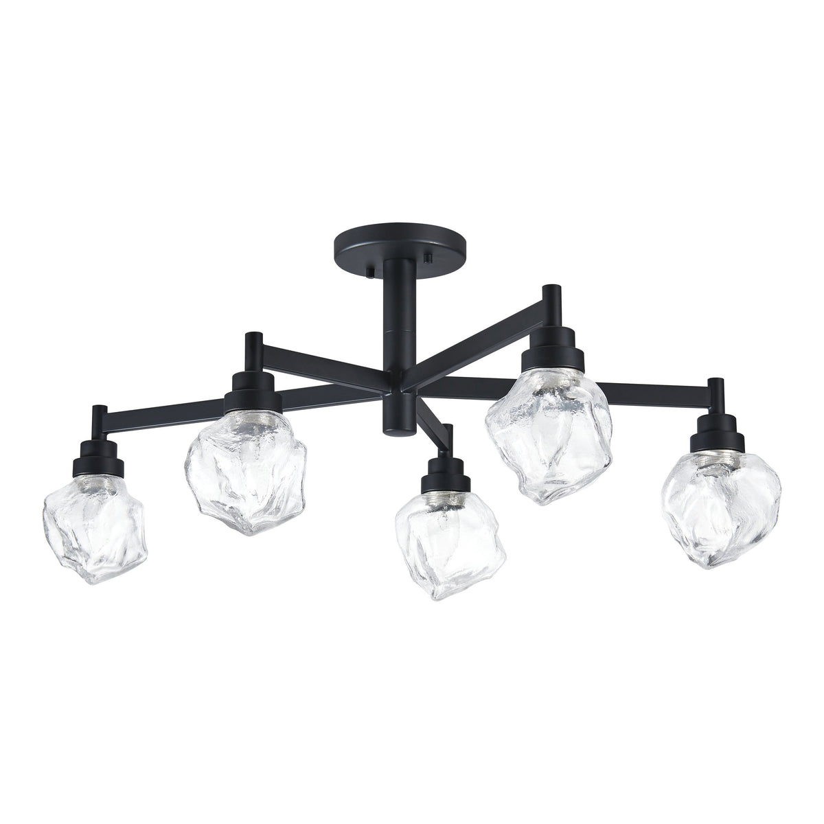 Lillyanna 26" Semi-Flush Mount - Matte Black