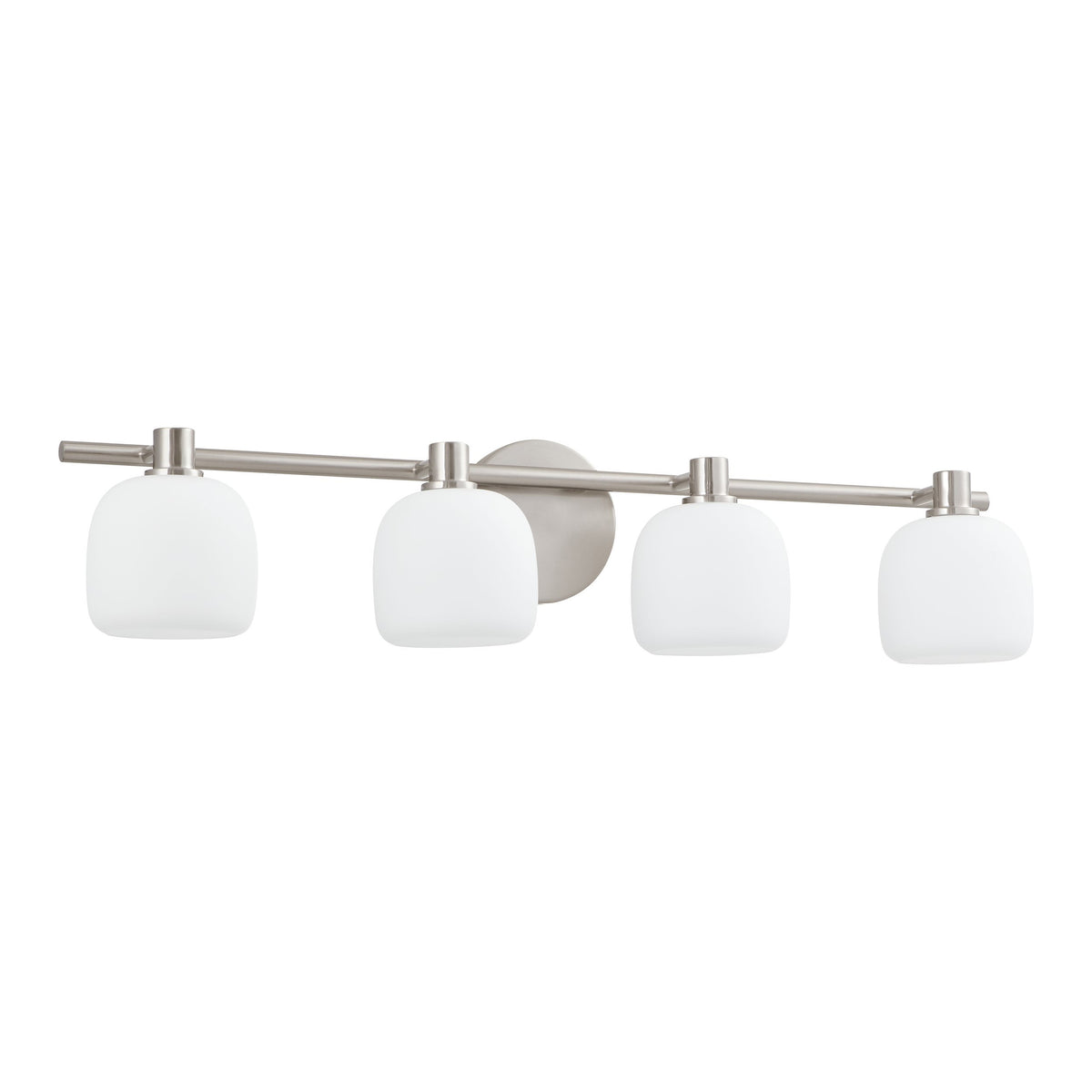 Valentina 30" Vanity Light - Brushed Nickel / Etched Opal Glass
