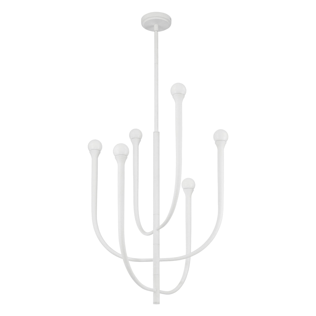 Dahlia 23" Chandelier - Plaster White