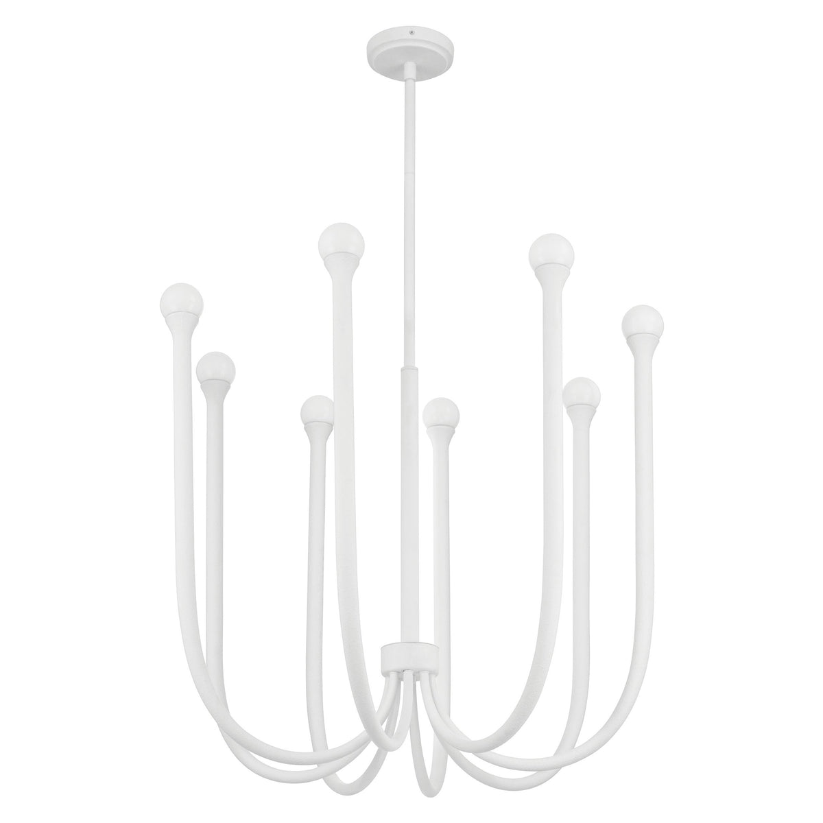 Dahlia 28" Chandelier - Plaster White