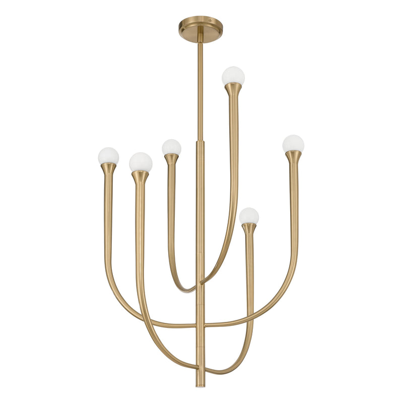 Dahlia 23" Chandelier - Brass