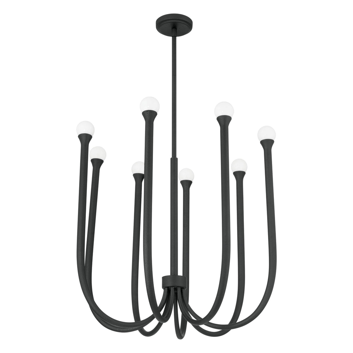 Dahlia 28" Chandelier - Plaster Black