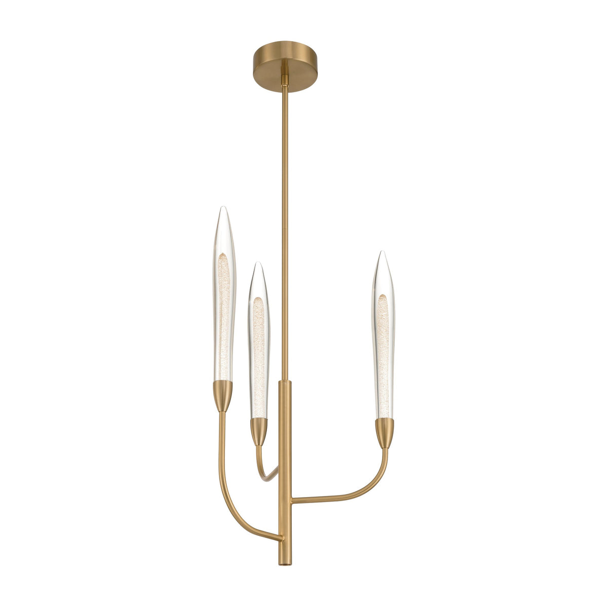 Calle 16" LED Chandelier - Brass