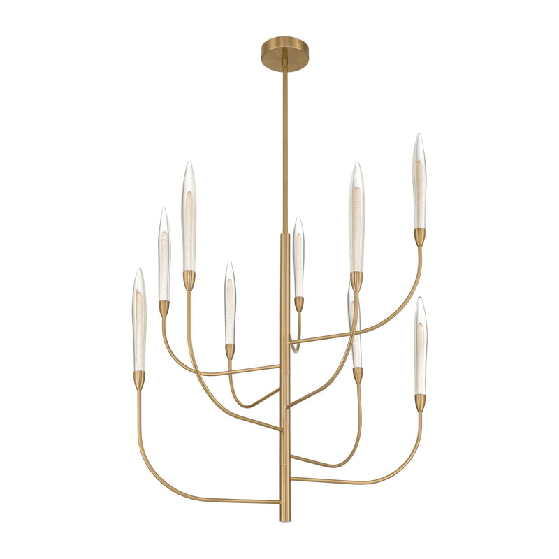 Calle 36" LED Chandelier - Brass