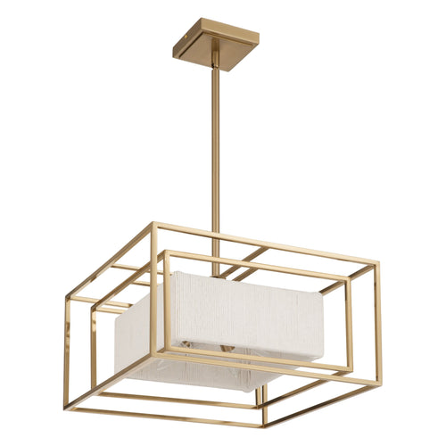 Abbey 18" Convertible Pendant - Brass