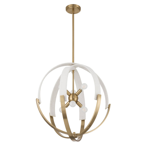 Abbey 23" Chandelier - Brass