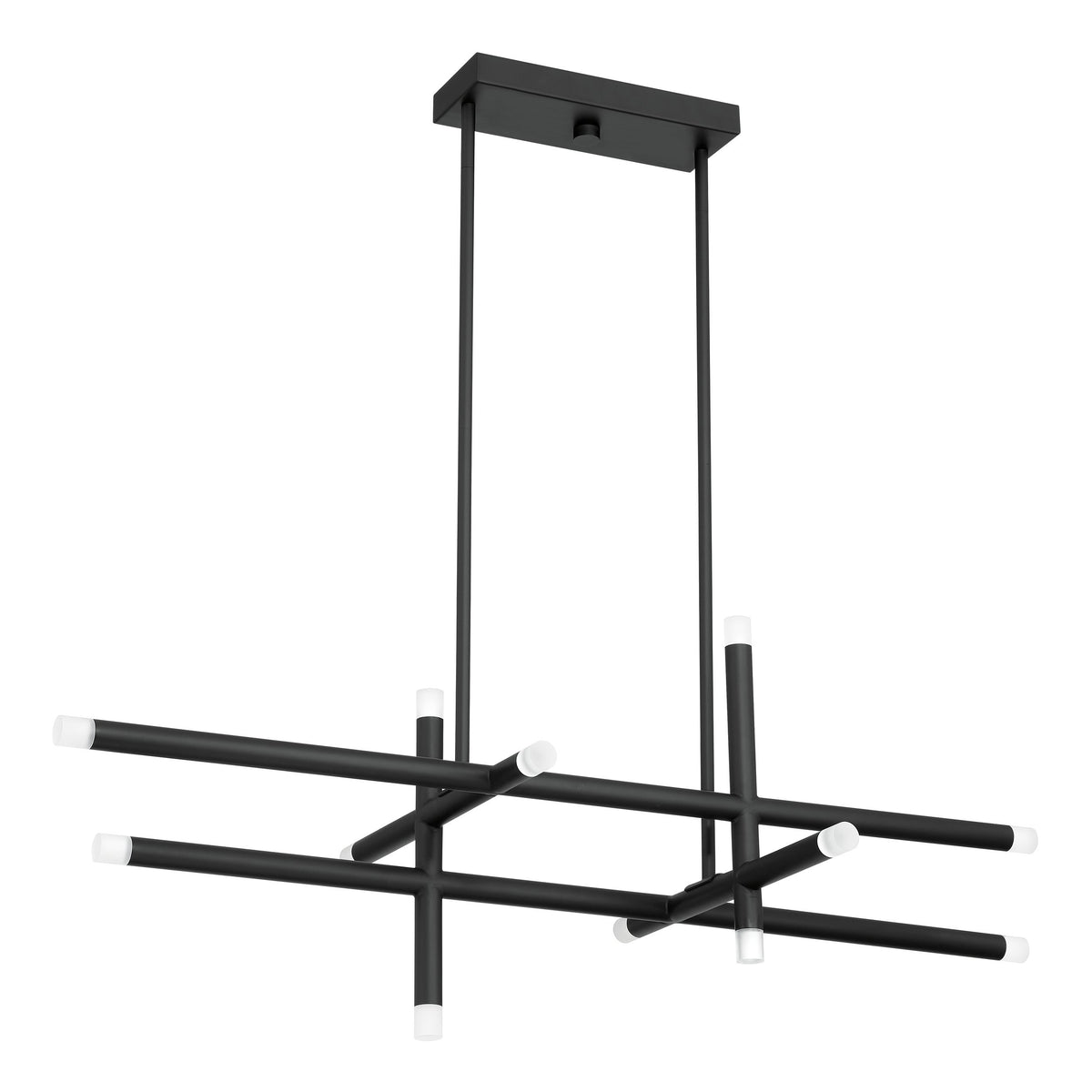 Manhattan 48" LED Linear Chandelier - Matte Black