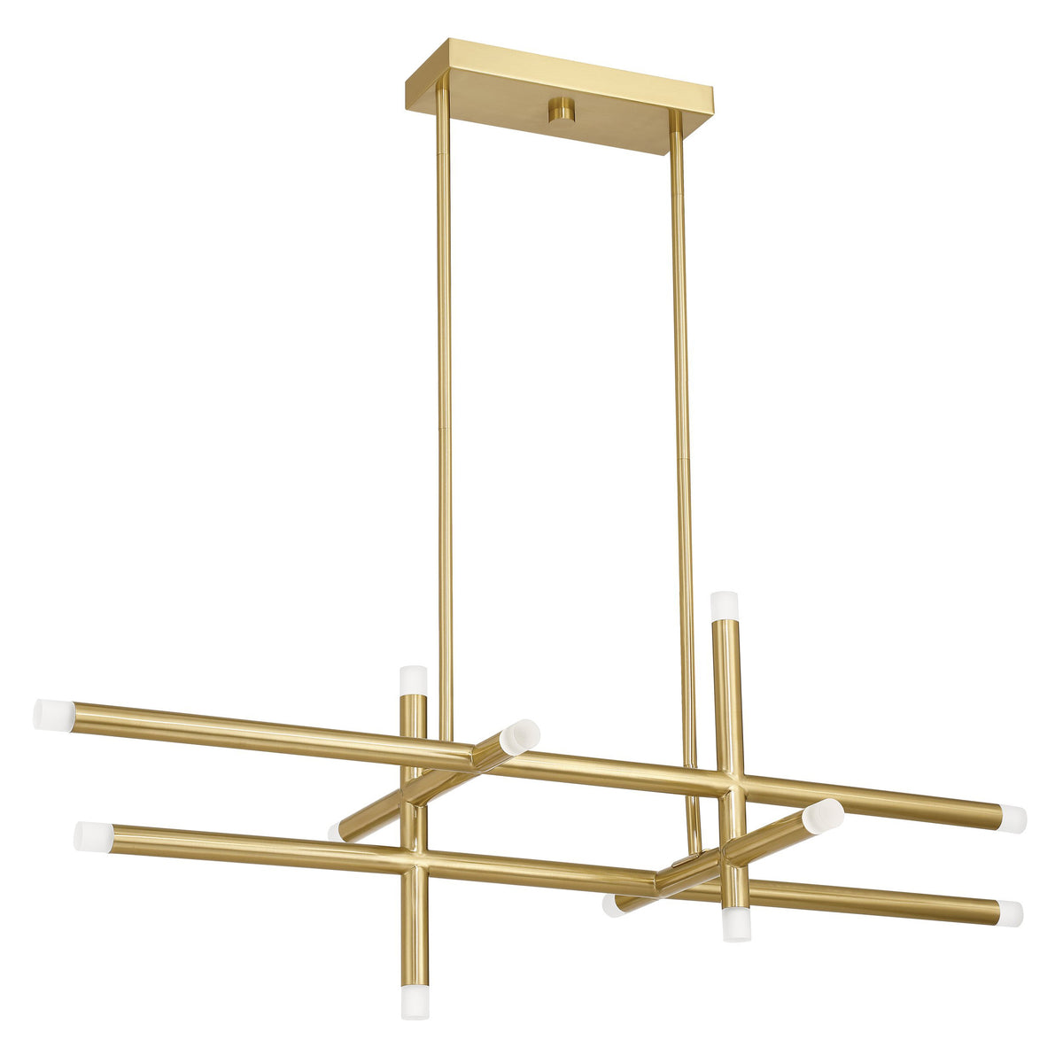 Manhattan 48" LED Linear Chandelier - Brushed Gold