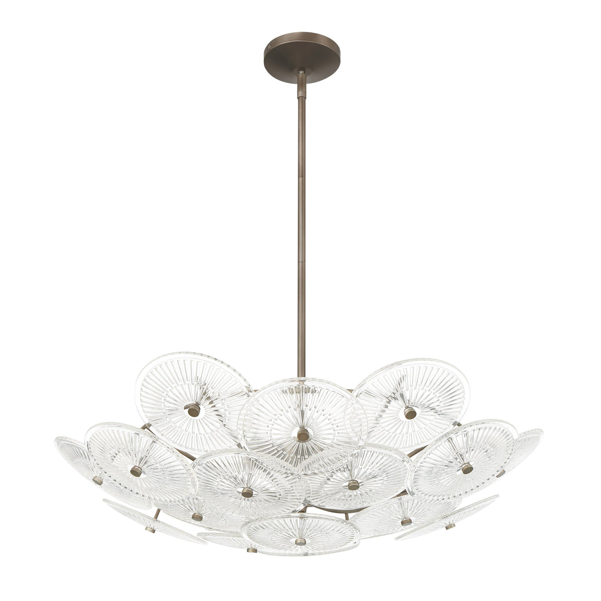 Avril 29" Chandelier - Forged Bronze