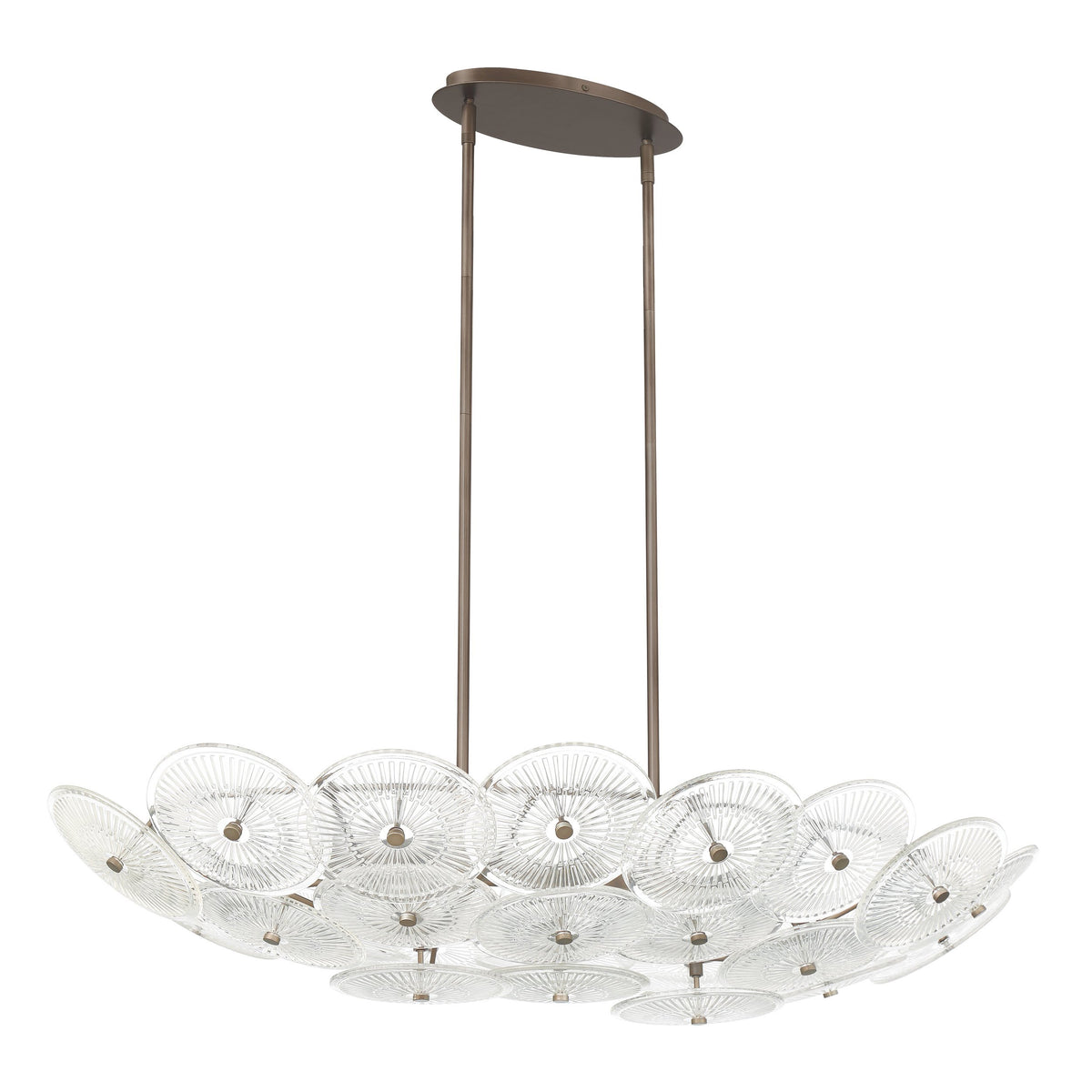 Avril 42" Chandelier - Forged Bronze