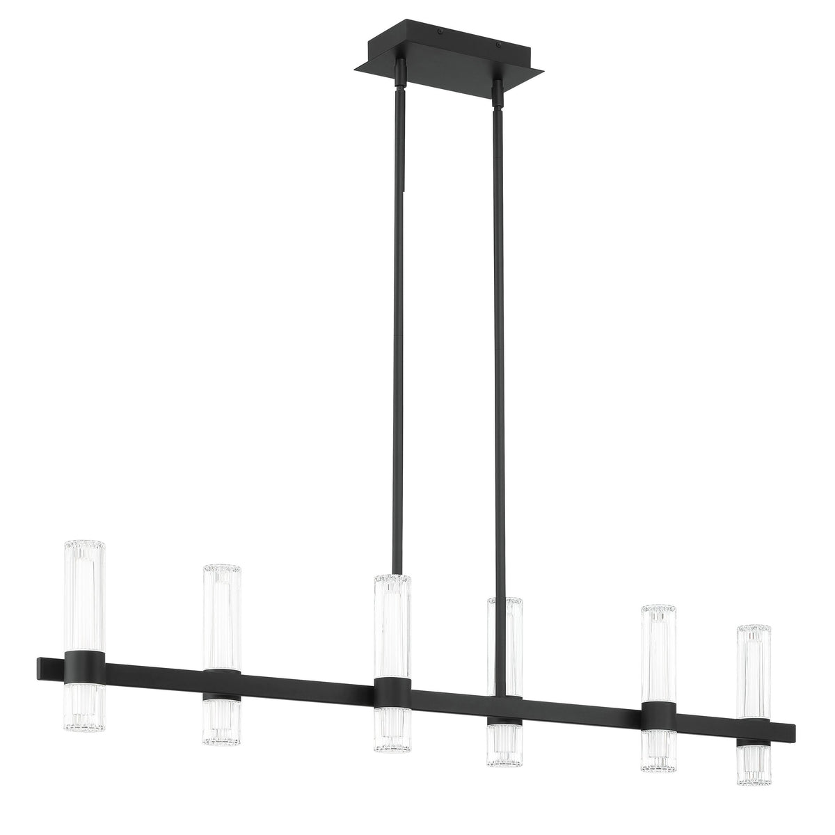 Ristretto 50" LED Linear Chandelier - Matte Black