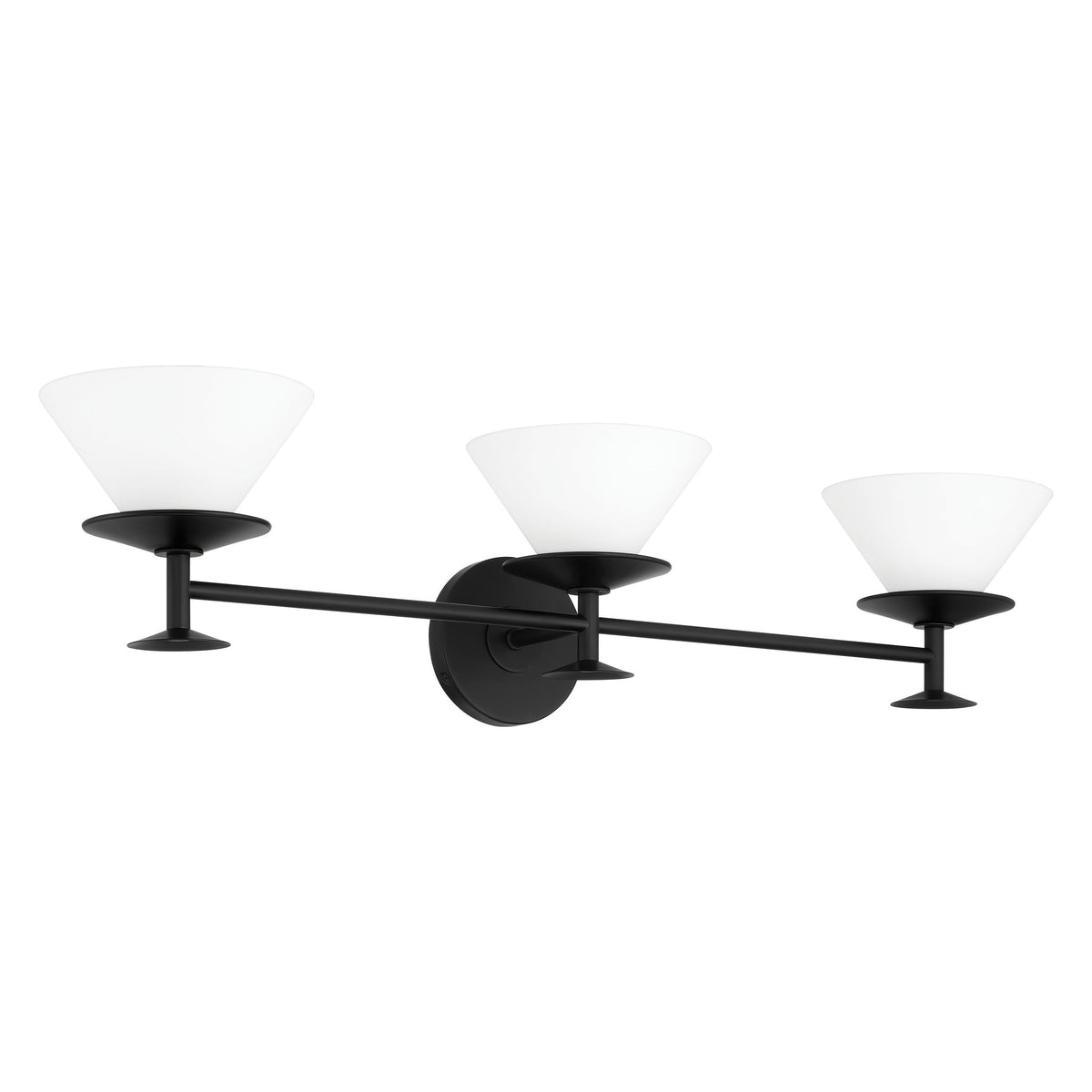 Tremolo 33" Vanity Light - Matte Black / Champagne Gold