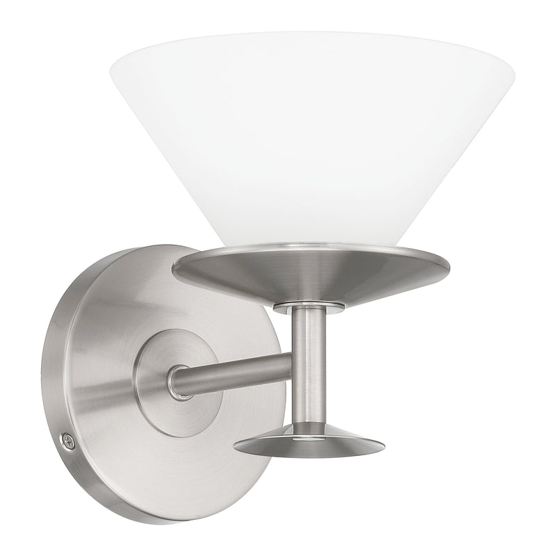 Tremolo 7" Vanity Light - Brushed Nickel / Polished Nickel