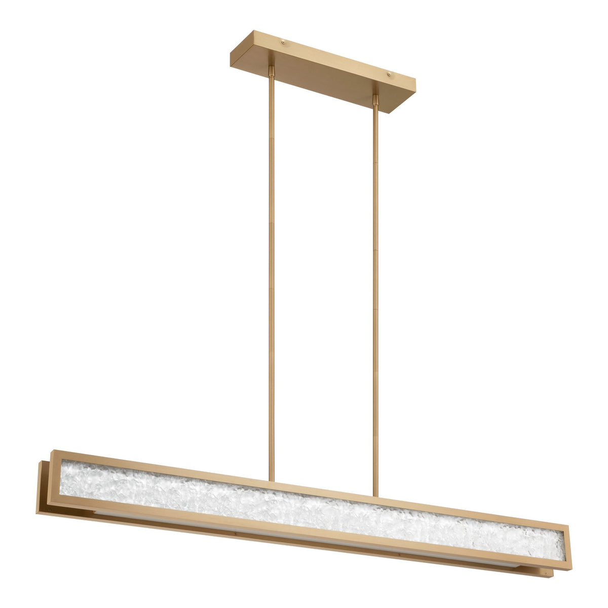 Courtney 48" 5CCT LED Linear Chandelier - Champagne Gold