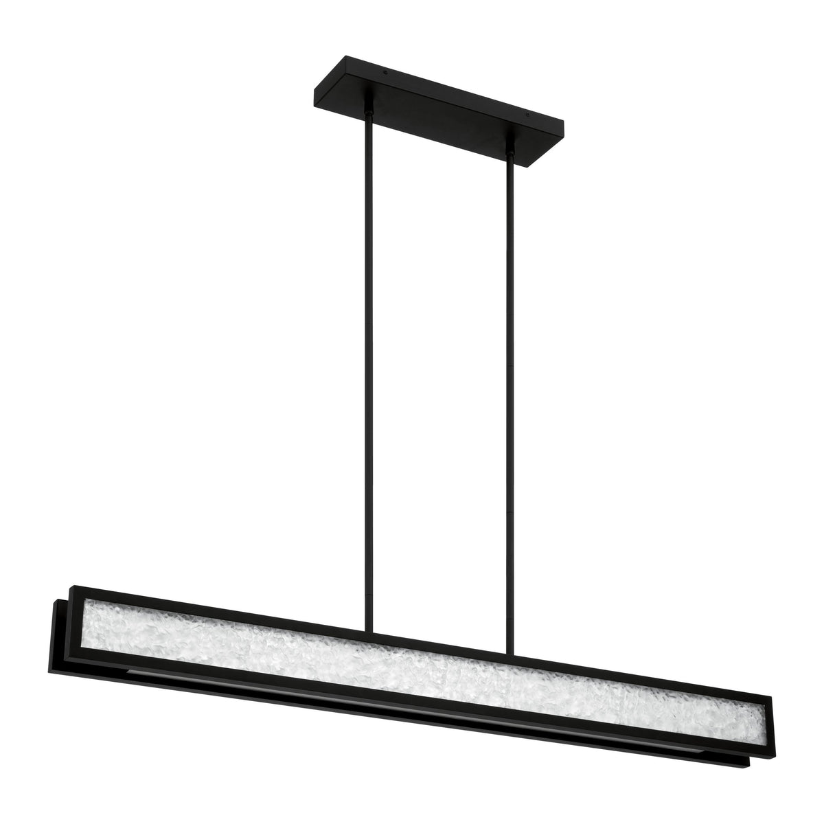 Courtney 48" 5CCT LED Linear Chandelier - Textured Black