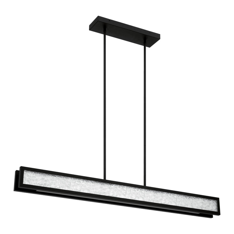 Courtney 48" 5CCT LED Linear Chandelier - Textured Black