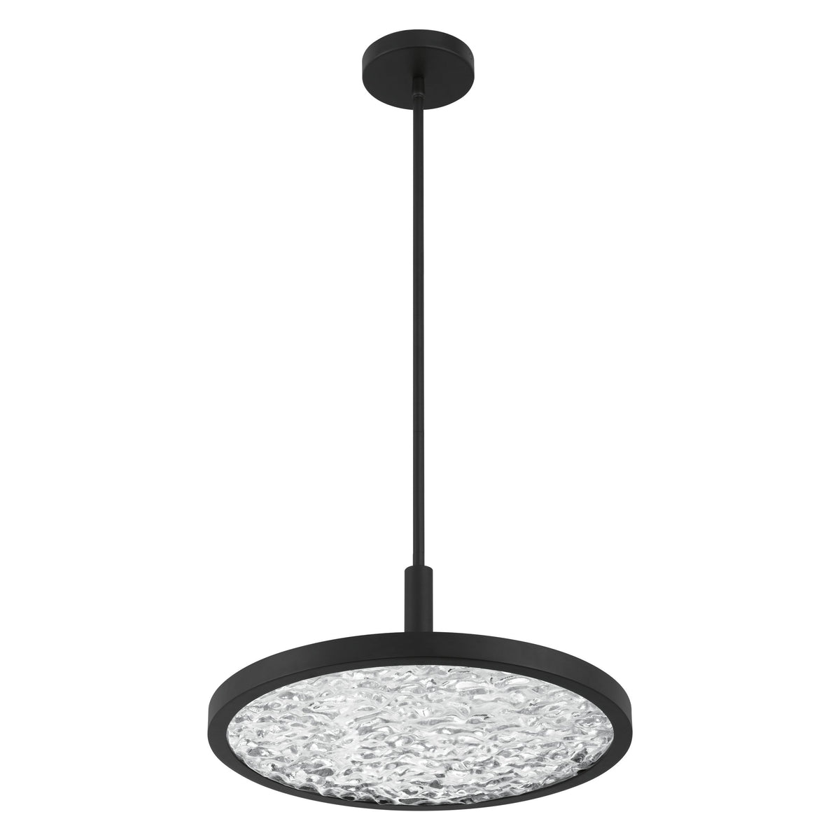 Courtney 18" 5CCT LED Convertible Pendant - Textured Black