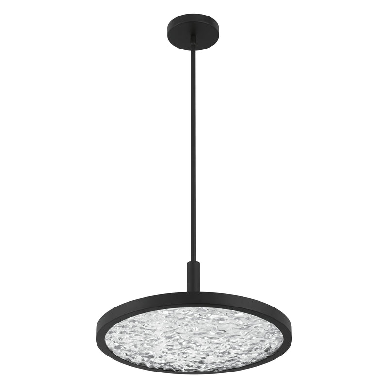 Courtney 18" 5CCT LED Convertible Pendant - Textured Black