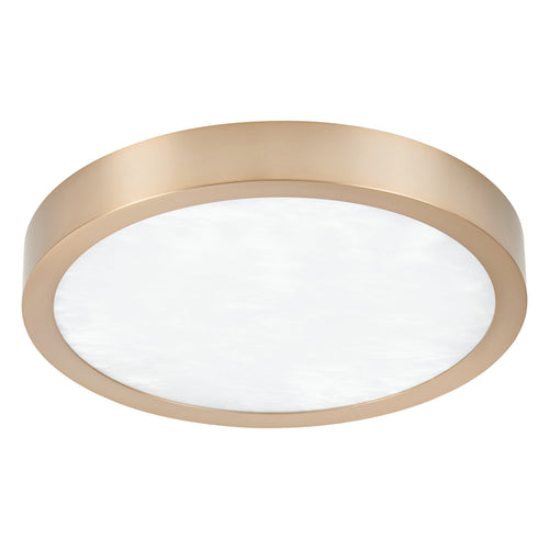 Argyle 12" 5CCT LED Flush Mount - Champagne Gold / Alabaster