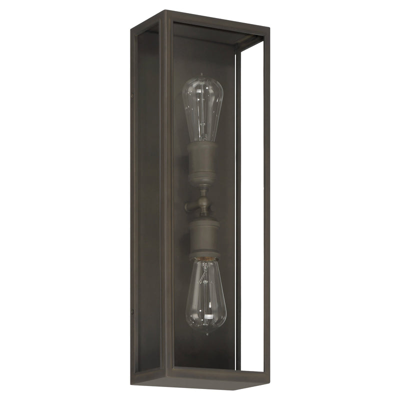Hollis 20" Exterior Wall Sconce - Blackened Brass