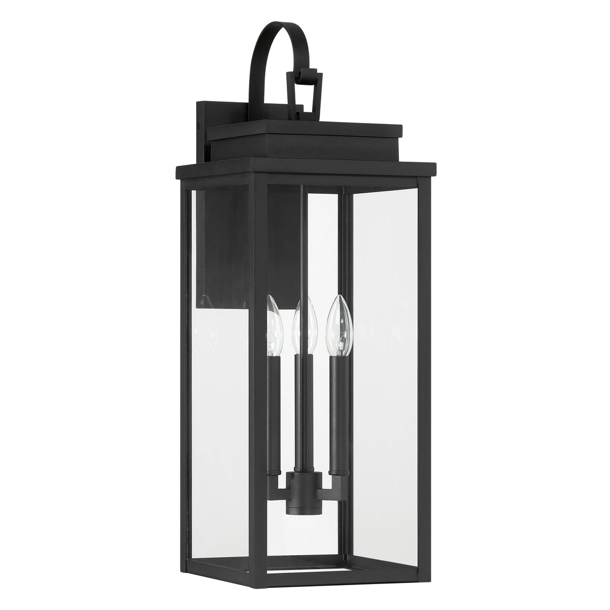 Hillside 25" Exterior Wall Sconce - Textured Black