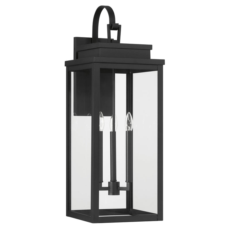 Hillside 31" Exterior Wall Sconce - Textured Black