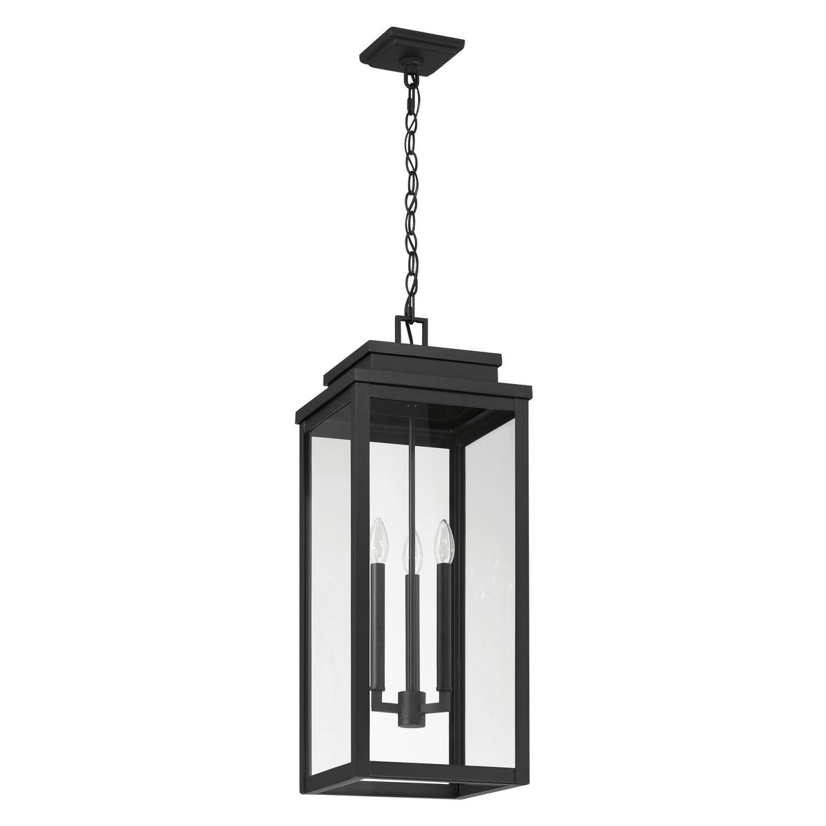 Hillside 11" Exterior Pendant Light - Textured Black